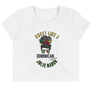Dominica Julie Mango, Crop Tee, Vincy, Tshirt, Caribbean, Vacation, Jouvert