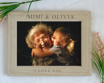 Mother's Day Grandma Picture Frame, Gift for Grandma, Grandma and Me Frame, Personalized Grandma Gift, Custom Grandma Nana Gift