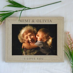 Mother's Day Grandma Picture Frame, Gift for Grandma, Grandma and Me Frame, Personalized Grandma Gift, Custom Grandma Nana Gift