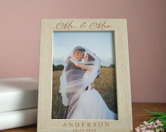 Marco de fotos personalizado para pareja, regalo de aniversario, regalo de boda para pareja, recuerdo de pareja, regalo de boda personalizado para pareja.