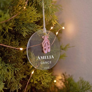 Gymnastic Dance Ballerina Cheerleading Ornaments Personalized Holiday Gift Girls&#39; Sports
