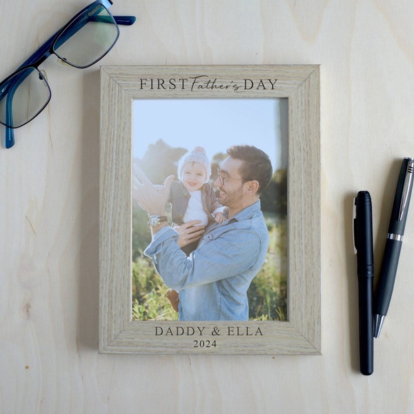 First Father's Day Picture Frame, Gift for Dad, Gift for Him, Father's Day Gift, Personalized Dad Gift, New Dad Gift Dad Grandpa Frame