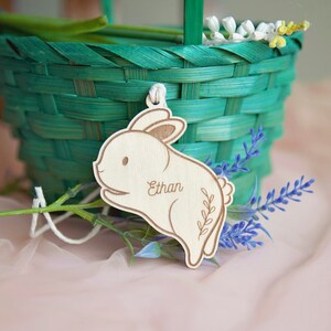 Personalized Easter Basket Tag, Bunny Name Tag, Easter Basket Tag, Bunny Tag, Kids Easter Basket, Easter Name Tag, Bunny Tag, Easter Tag