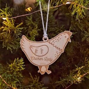 Chicken Ornament for Chicken Lover Chicken Mama Crazy Chicken Lady