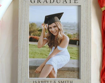 Custom Graduation Picture Frame, Senior College Graduation Gift, Personalized Custom Gift for Graduate, Class of 2026 Gift High School Grad