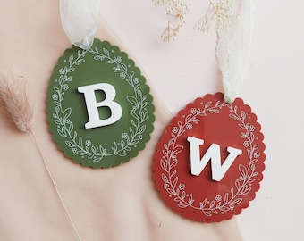 Etiqueta de cesta de Pascua con monograma, etiquetas personalizadas para cestas de regalo de Pascua, etiqueta de regalo con monograma, etiqueta de cesta de Pascua con conejito y nombre