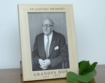 Memorial Gift Photo Frame Personalized Sympathy Gift for Loss of Loved One Remembrance Picture Frame
