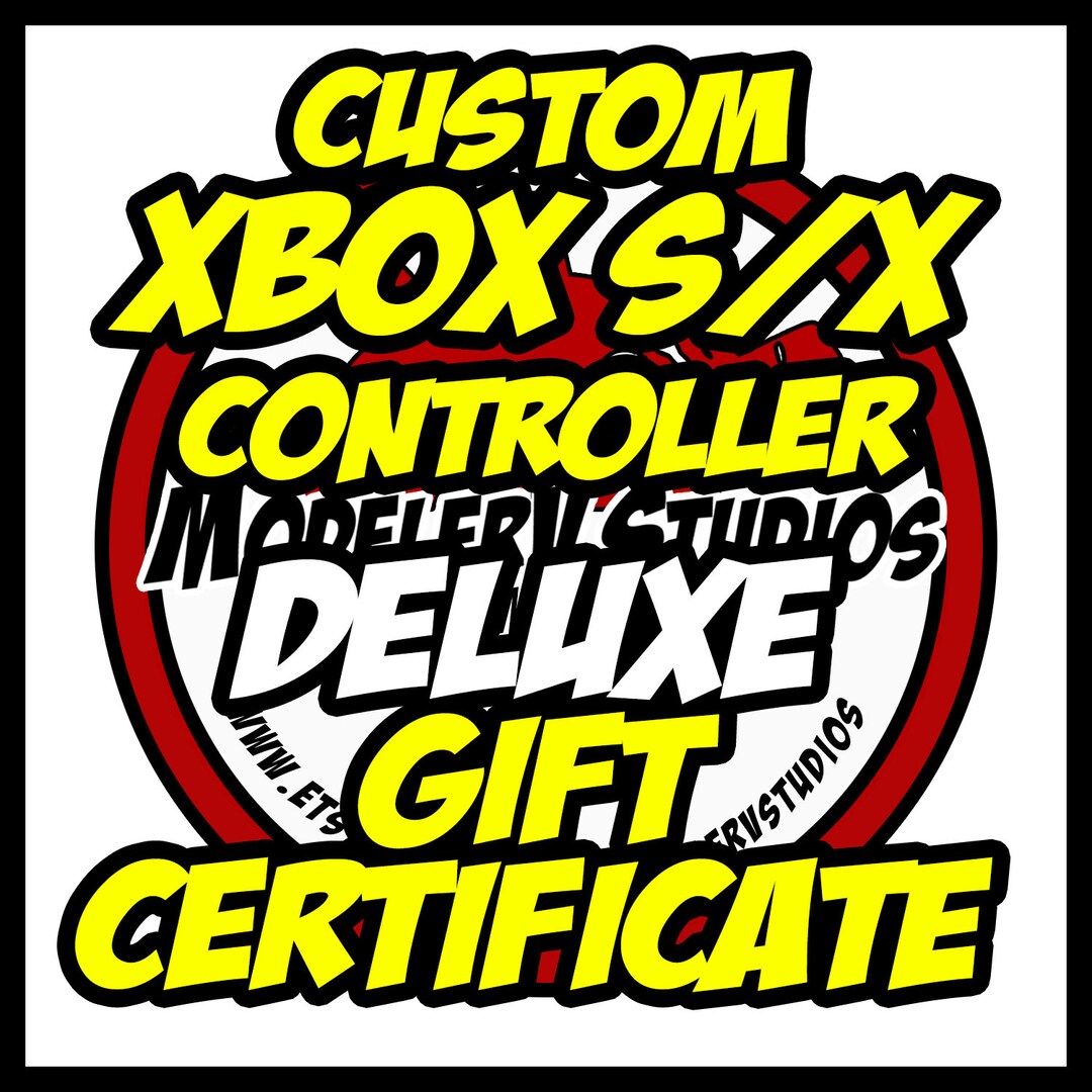 DELUXE Xbox Controller Gift Certificate From Modelervstudios Etsy