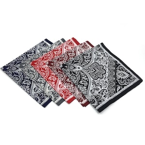 Super Soft Cotton Bandanas. Kaleidoscope Floral Print Bandanas. Headwraps. Handkerchief. Organic Cotton