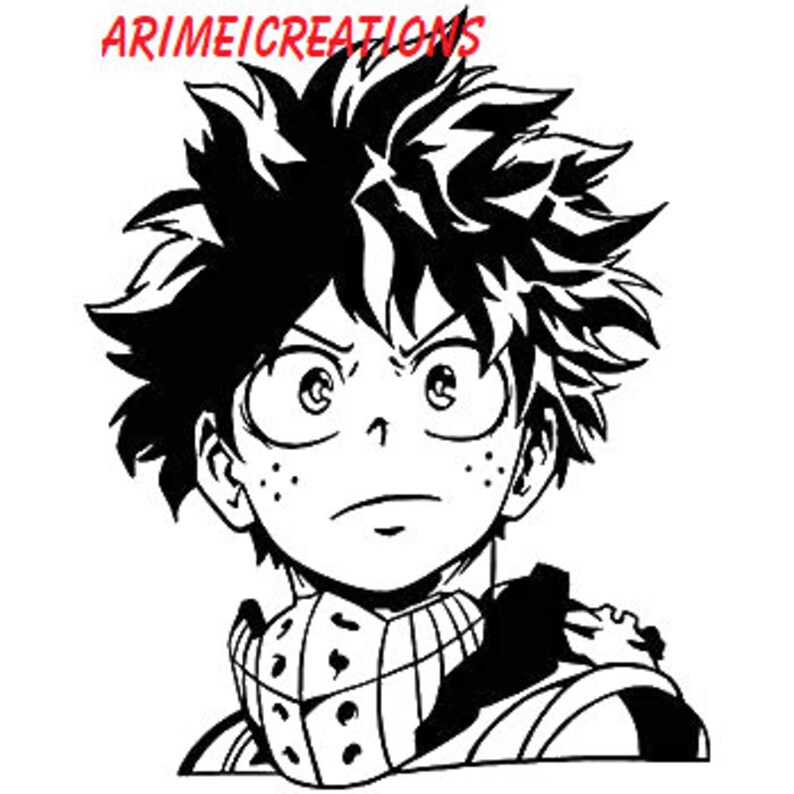 Download Five Anime My Hero Academia Cricut And Silhouette Izuku Midoriya Digital Download Png Svg Clip Art Art Collectibles Kromasol Com