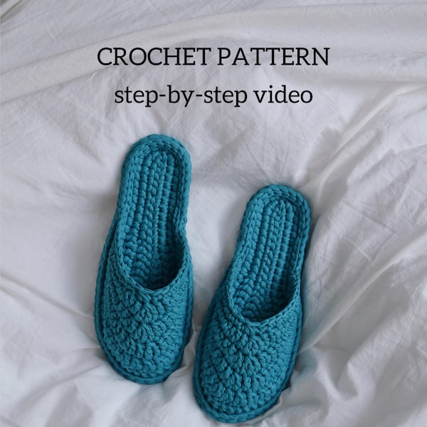 Englische Häkelanleitung, Hausschuhe häkeln, Hausschuhe Schritt-für-Schritt Video, Zpagetti Yarn Häkelanleitung Masterclass DIY