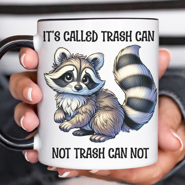 Funny Raccoon Mug, Raccoon Coffee Mug, Raccoon Gift, Sarcastic Humor, Funny School Mug Gifts, Dad Joke Coffee Mug, Trash Panda Weirdcore Mug