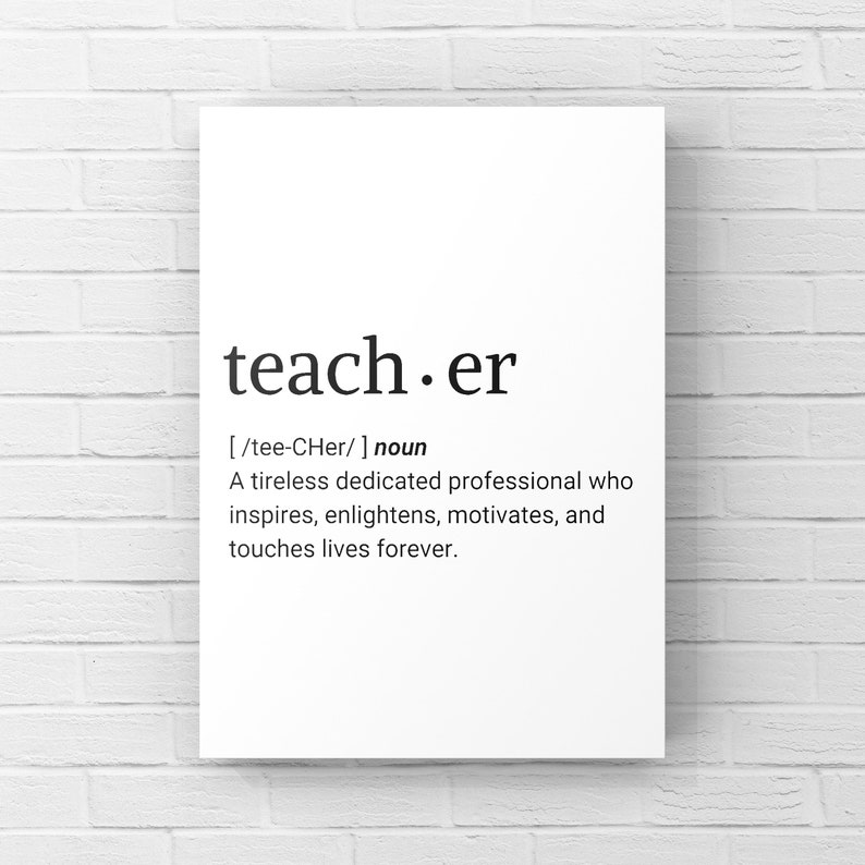 TEACHER DEFINITION DICTIONARY visual data 6