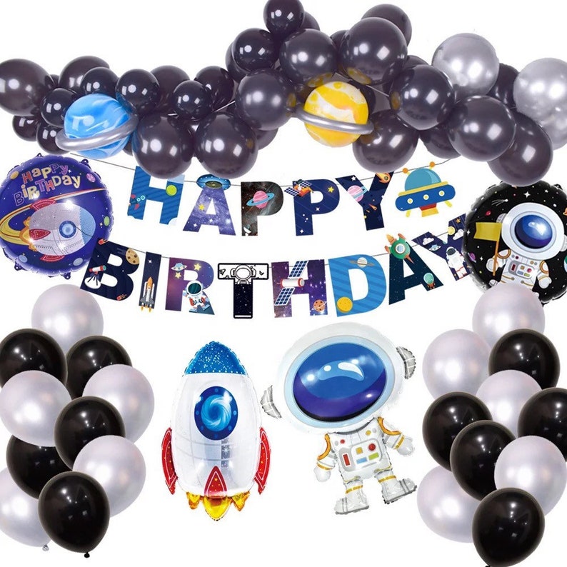 12" Balloon Astronaut Space Rocket Latex Balloon Children Birthday Party Decor 12" Balloon Astronaut Space Rocket Latex Balloon Children Birthday Party Decor