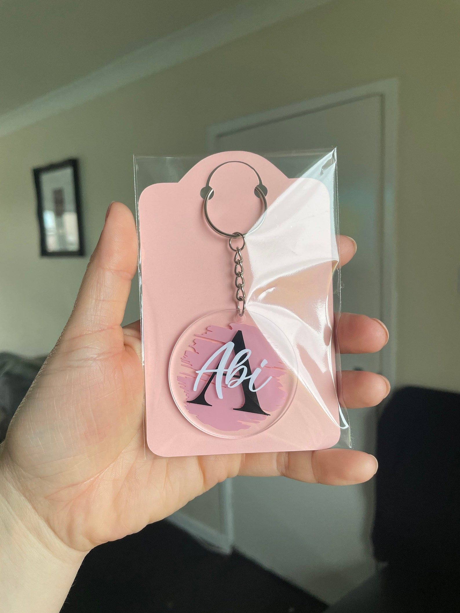 Personalised Vinyl Key Ring/Chain Etsy