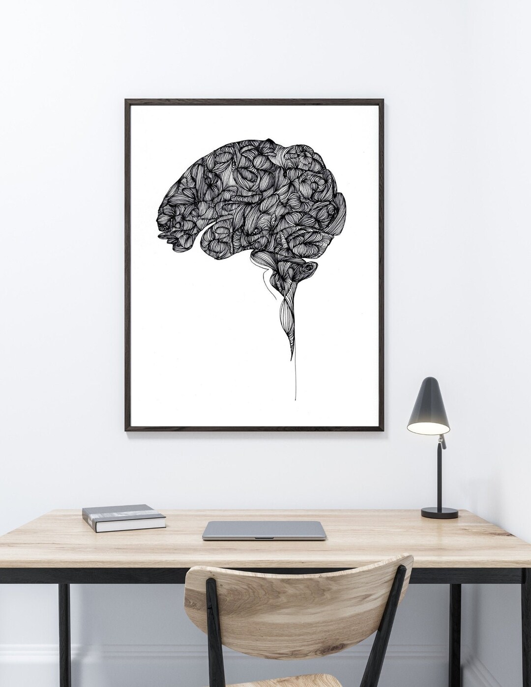 Brain Line Design Downloadable Digital Wall Art Prints and Home Decor ...