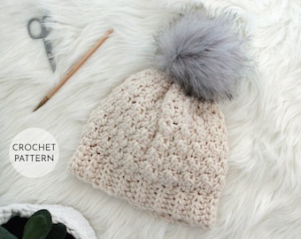 CHUNKY Crochet HAT Muster, für Frauen, Kinder, Unisex, sperriges Garn, schnell, einfach