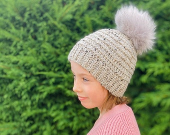 CROCHET HAT Pattern, Crochet Beanie, Crochet Winter Hat, Easy Crochet Hat, Crochet Pattern, Baby, Kids, Teen, Women, Men