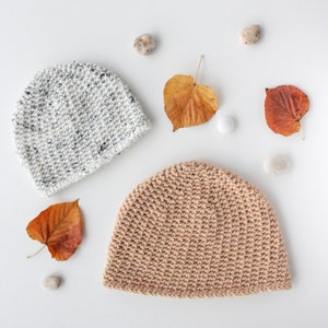 CROCHET BEANIE PATTERN, Easy Crochet Hat Pattern, Toque, Baby, Kids, Teen, Women, Men, Unisex