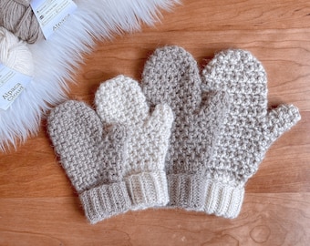 CROCHET MITTENS pattern, crochet gloves, crochet mittens for baby, toddler, child, adult