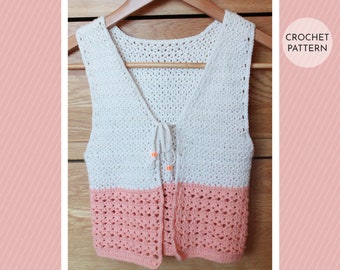 CROCHET PATTERN, Crochet Vest Pattern, Crochet Kids Vest, Crochet Kids Top, Crochet Pattern Girl, Crochet Girls Vest, Crochet Girls Top