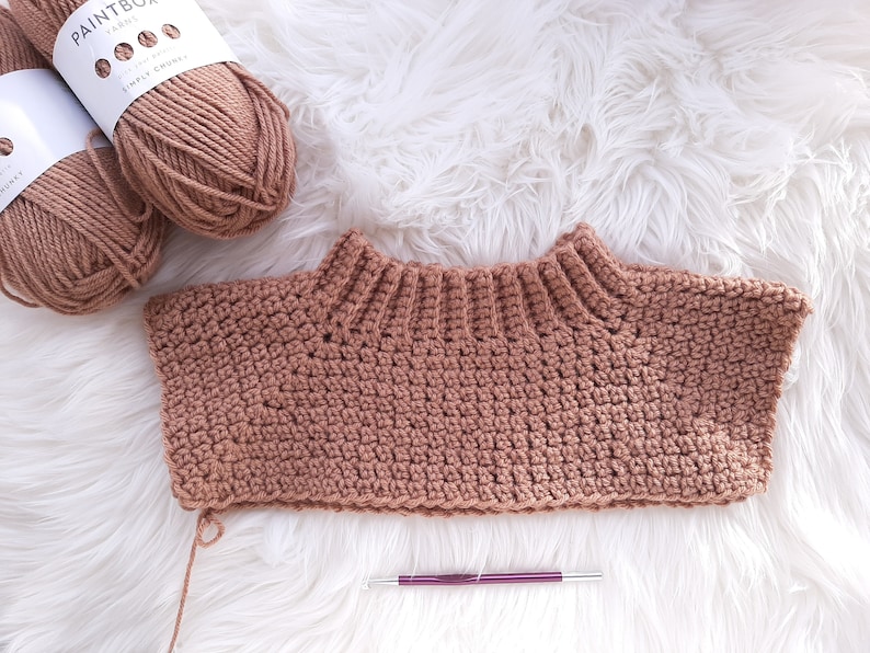 CROCHET SWEATER pattern, Crochet Pullover, Crochet Sweater For Women, Easy Crochet Pullover, Jumper, Chunky Sweater, Bulky Yarn image 5