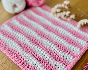 WAVY CROCHET PATTERN, Wave Crochet Pattern, Crochet Washcloth, Crochet Dishcloth, Crochet Dish Towel, Crochet Tea Towel