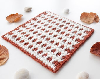 CROCHET AFGHAN SQUARE pattern, crochet blanket square, mosaic crochet square, striped crochet square