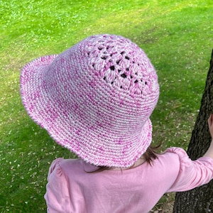 CROCHET SUN HAT Pattern, Crochet Summer Hat, Crochet Bucket Hat, Crochet Beach Hat, Crochet Pattern, Baby, Kids, Teen, Women, Men image 5
