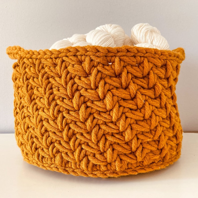 CROCHET BASKET Crochet Pattern Chunky Basket Crochet Etsy Ireland