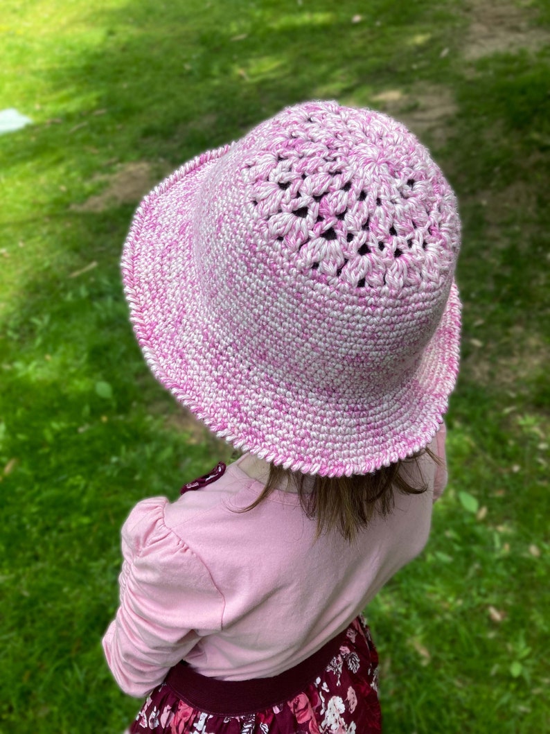 CROCHET SUN HAT Pattern, Crochet Summer Hat, Crochet Bucket Hat, Crochet Beach Hat, Crochet Pattern, Baby, Kids, Teen, Women, Men image 7