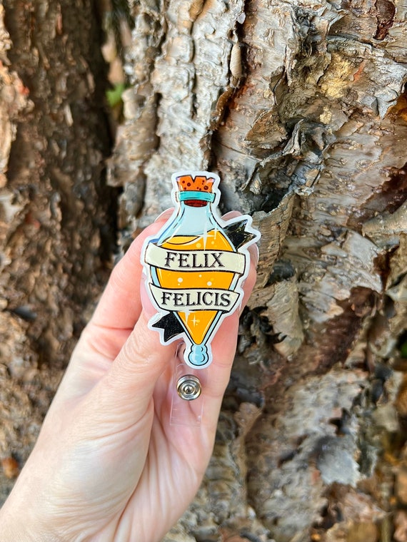 Felix Felicis Badge Reel, Harry Potter Badge Reel, Nurse Badge Reel,  Teacher Badge Reel, Harry Potter Nurse Gift, Harry Potter Badge Holder