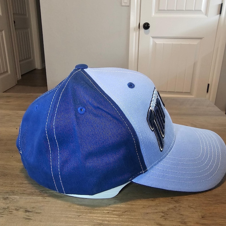 Vintage North Carolina Tar Heels Strapback Hat Cap Blue UNC Two Tone NCAA Retro image 5