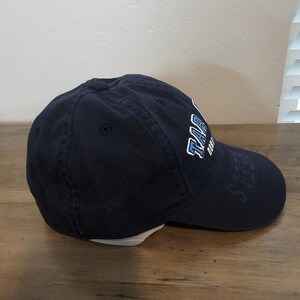 Vintage North Carolina Tar Heels Fitted Hat Cap Size 7 1/8 Blue UNC NCAA Retro afbeelding 6