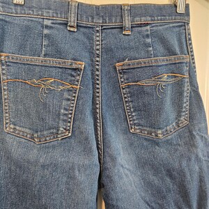 Wrangler Vintage Jeans Women Sz 6 80s Blue Tapered High Rise Western Retro Farm imagem 5