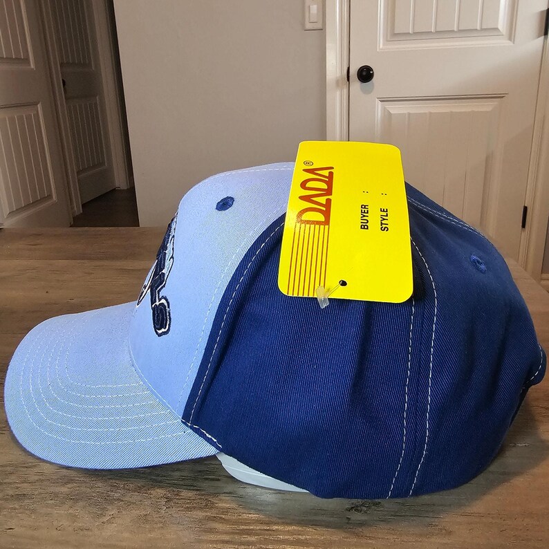 Vintage North Carolina Tar Heels Strapback Hat Cap Blue UNC Two Tone NCAA Retro image 3