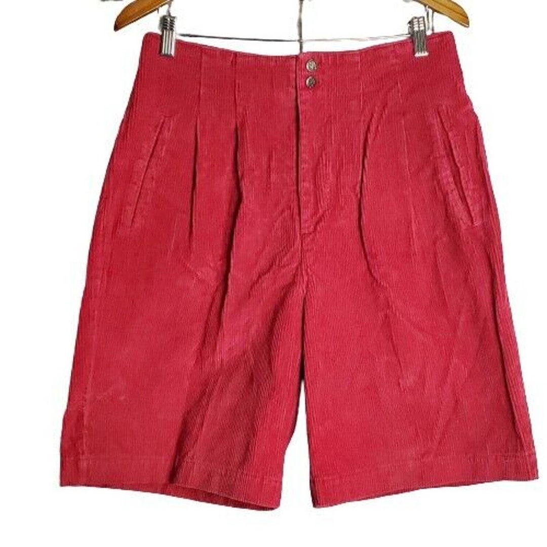 Vintage 90's Cambridge Dry Goods Red Corduroy High Waisted Etsy