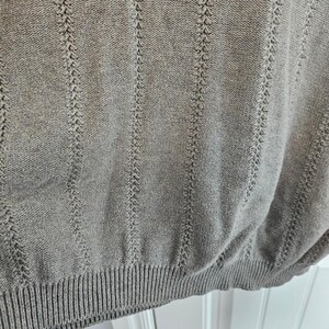 Vintage Tommy Bahama Sweater Vest Mens XXL 90s Knit Tan Preppy Academia Grandpa image 6