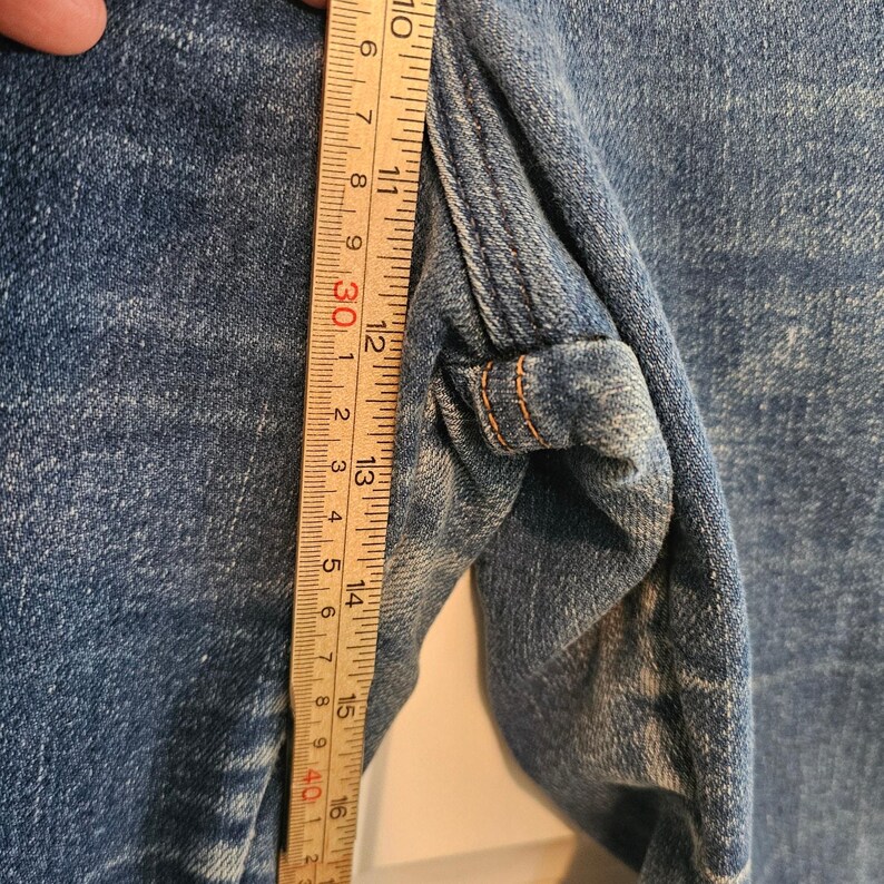 Wrangler Vintage Jeans Women Sz 6 80s Blue Tapered High Rise Western Retro Farm imagem 8