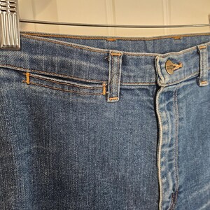 Wrangler Vintage Jeans Women Sz 6 80s Blue Tapered High Rise Western Retro Farm imagem 6