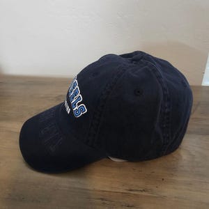 Vintage North Carolina Tar Heels Fitted Hat Cap Size 7 1/8 Blue UNC NCAA Retro afbeelding 4