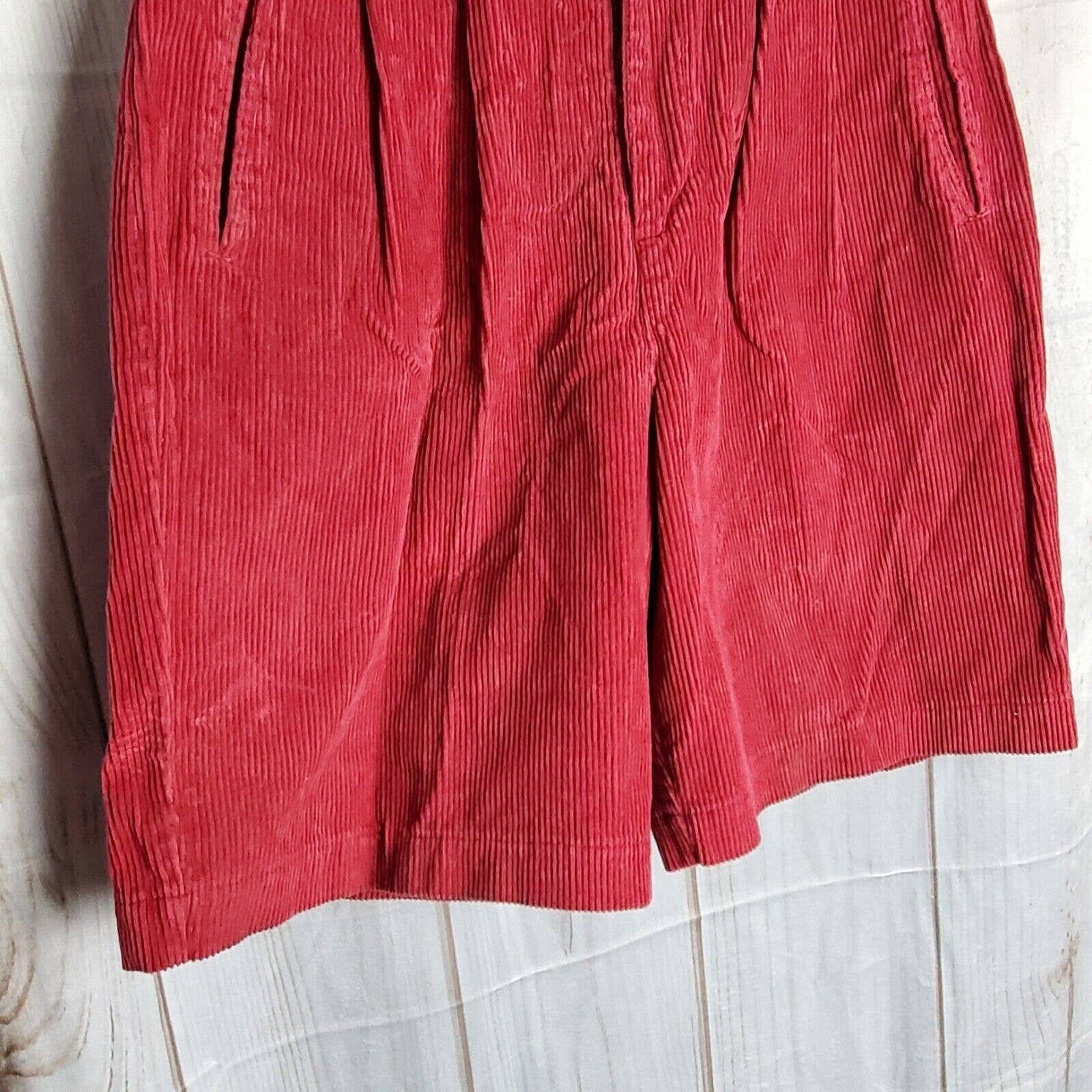 Vintage 90's Cambridge Dry Goods Red Corduroy High Waisted Etsy
