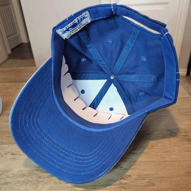 Vintage North Carolina Tar Heels Strapback Hat Cap Blue UNC Two Tone NCAA Retro image 7