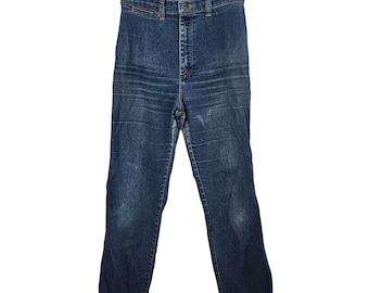 Wrangler Vintage Jeans Women Sz 6 80s Blue Tapered High Rise Western Retro Farm