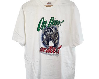 Vintage Oklahoma Blood Drive Shirt Womens Size XL White Christmas On Donor 90s
