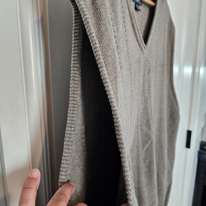 Vintage Tommy Bahama Sweater Vest Mens XXL 90s Knit Tan Preppy Academia Grandpa image 5
