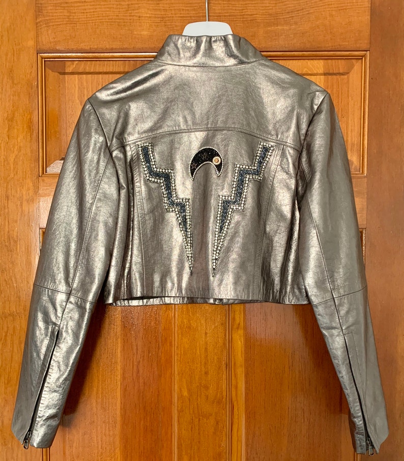 Stormy Skies Leather Jacket Etsy