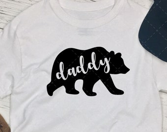 Daddy bear svg~Daddy bear svg, dxf, png instant download~Daddy Bear cut file~Daddy bear svg cut file