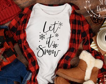 Let it Snow SVG~Instant Download~Silhouette SVG~Cricut SVG~Winter svg~svg, png, dxf, jpeg