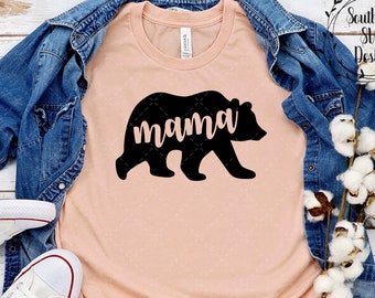 Mama bear svg~Mama bear svg, dxf, png instant download~Mama Bear cut file~Mama bear svg cut file
